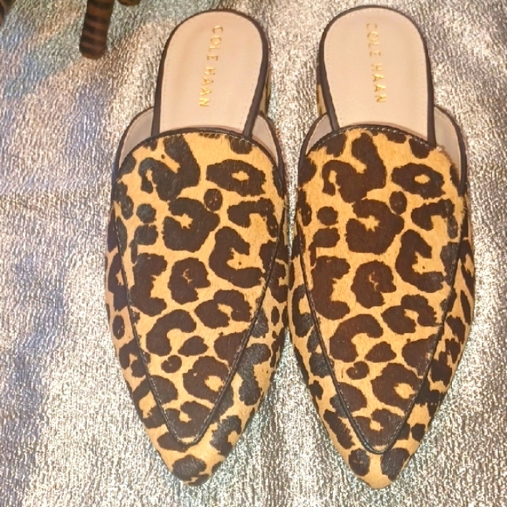 Cole Haan Women's Animal Print Mules - Picture 5 of 7